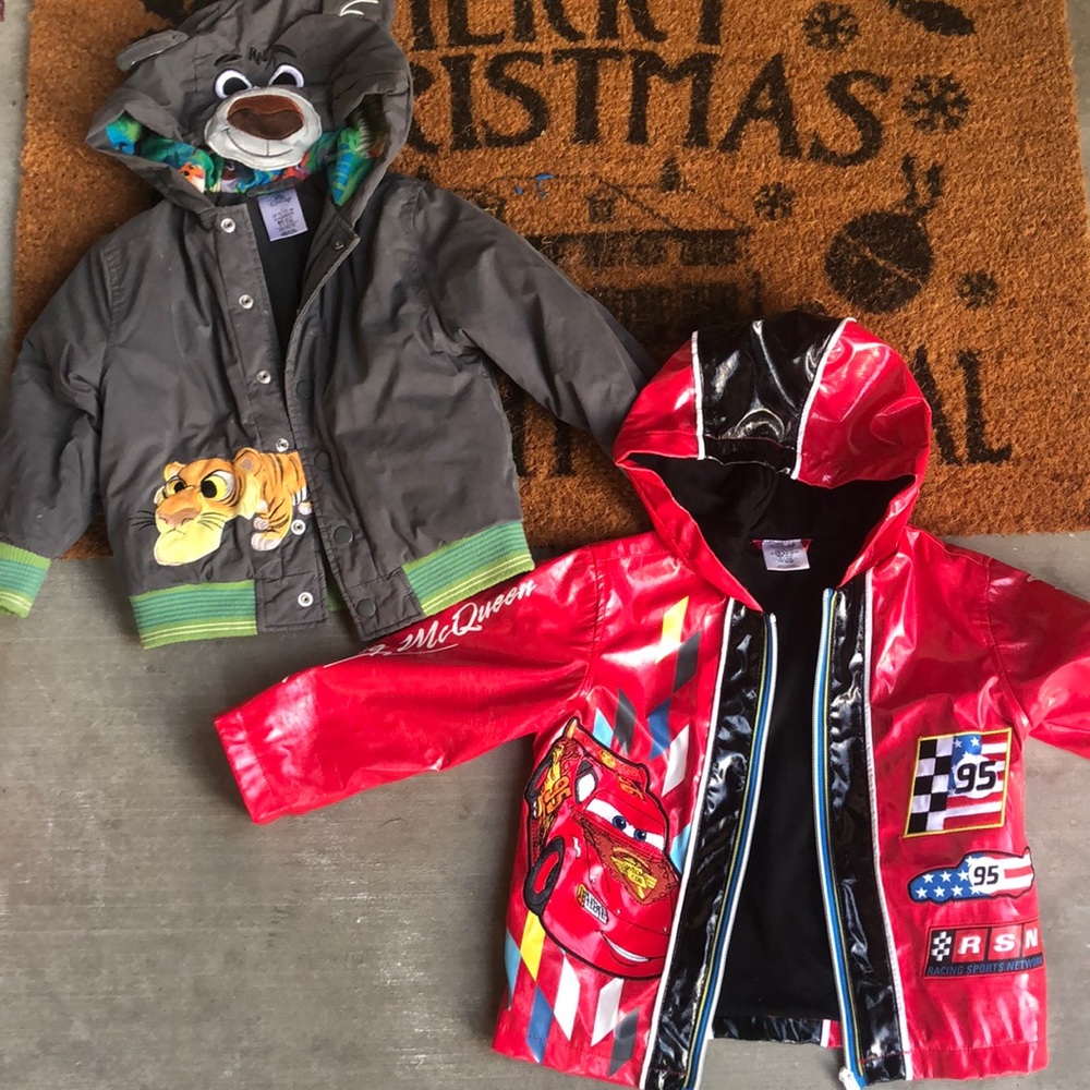 2T Pixar Cars and Jungle Book jackets